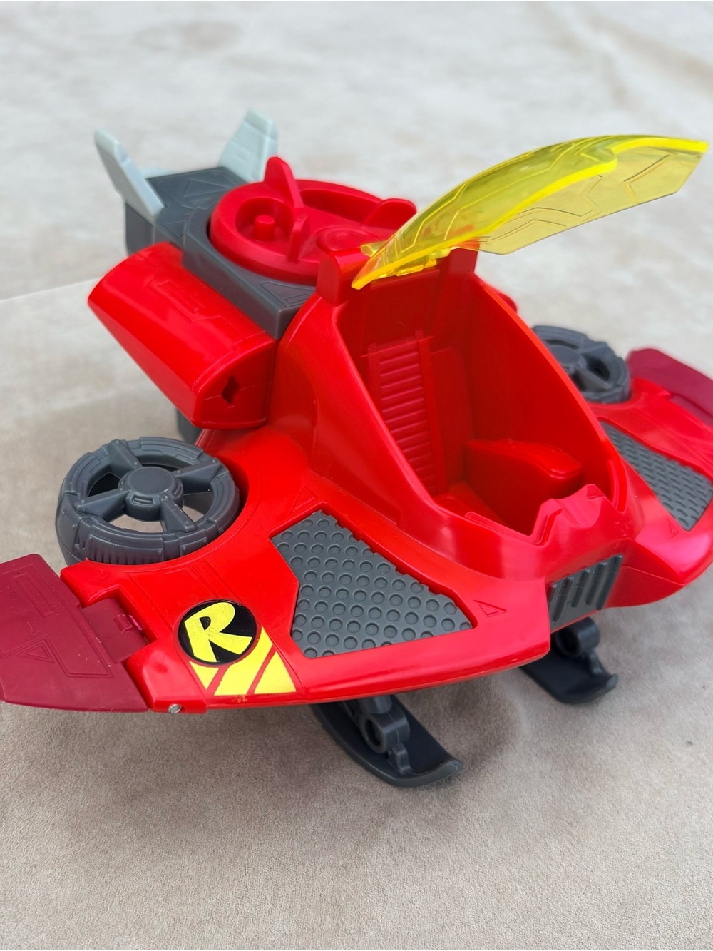 Imaginext Robin & Jet DC Comics Teen Titans Go Figure Toy Airplane Red Cockpit